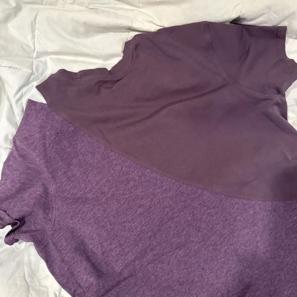 Lululemon Short Sleeve Shirt Purple Size 4 Size S/M